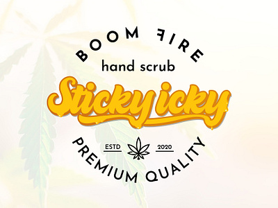 Sticky Icky brand designer branding cbd cbd logo graphic design graphic designer hemp logo hemp oil logo logo designer logo ideas logo maker logos sticky icky sticky logo