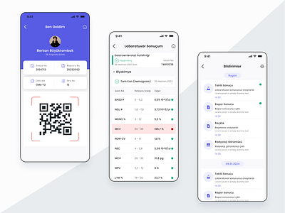 Mobil Patient Portal branding dashboard ui design interaction design ios mobil ui ux