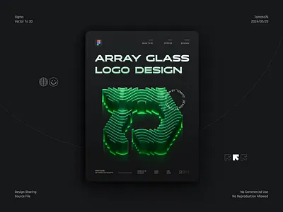 Array glass logo design 3d branding color design graphic design icon illustration logo ui vector