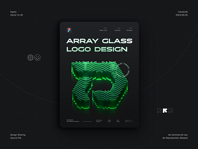 Array glass logo design 3d branding color design graphic design icon illustration logo ui vector