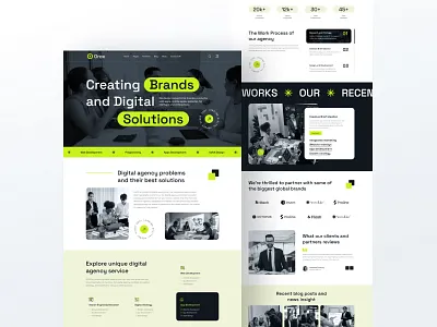 Creative Agency Visual Design branding creative agency modern design product design ui visual design