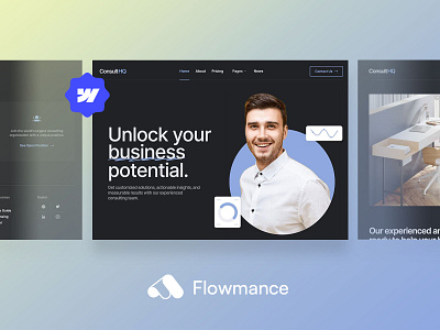 ConsultHQ – Consulting Webflow Template agency template consulting design template ui ux webflow webflow template webflowtemplate websitedesign