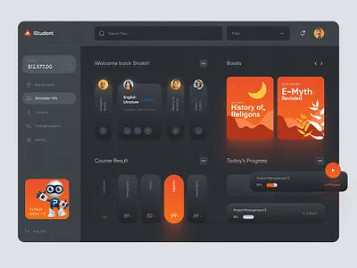 Student Dashboard Design dashboard design figma ui uiux ux