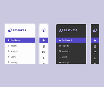 Side Navigation Menu for Desktop 30 day ui design challenge dark theme design design challenge desktop light theme navigation side navigation sidenav ui