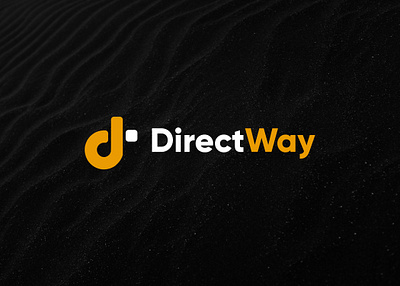 Direct Way- shipping, transport, logo & brand identity. app app design branding design graphic design illustration logo logodesign lostics suppy motion graphics transport ui vector