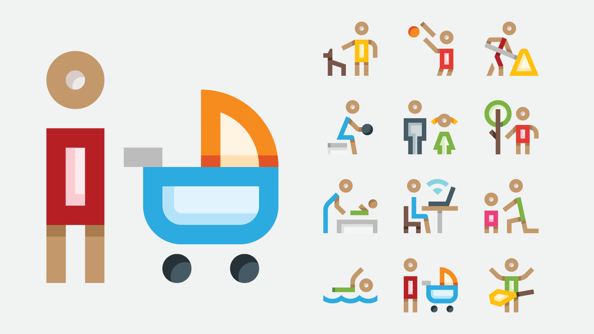 Father Icons / Basicons activities athlete best dad celebration childhood dad daddy daughter family father father love fatherhood fathers day holiday icons man parent people son vector