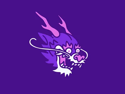 DRAGON HEAD 02 animal card dragon graphic design handmade illustration motion graphics tarot vector