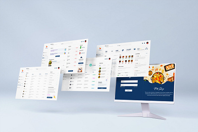 Food Service Dashboard graphic design