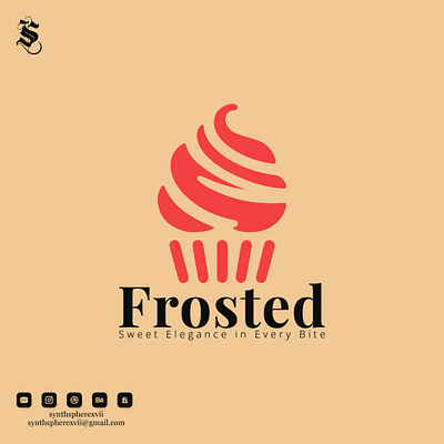 Cupcake Logo branding graphic design logo