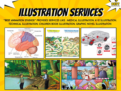 Illustration Services 3d animation branding graphic design motion graphics