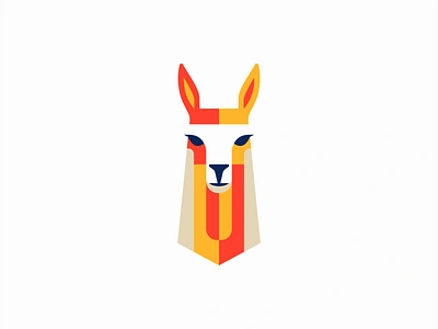 Geometric Llama Logo animal branding cute design emblem geometric head icon identity illustration llama logo mark mascot nature sports symbol vector wildlife zoo