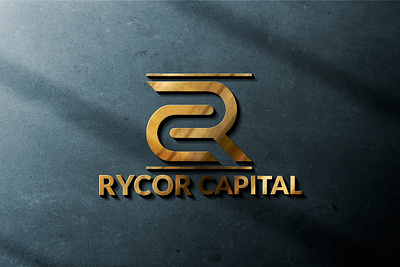 Rycol Capital Logo abstract branding capital corporate custom flat graphic design letter logo logo design minimal rycol wordmark