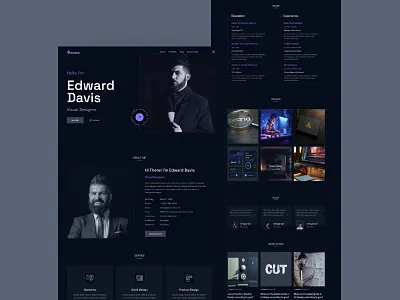 Portfolio Design design personal portfolio ui ux visual web