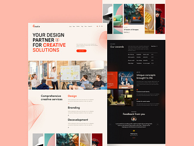 Creatie Design Solution agency branding creative modern ui web