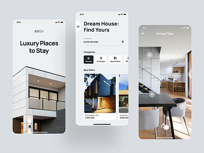 Real Estate Rent App Design