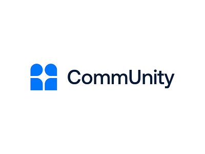 CommUnity - Logo Design (Unused) application application logo communication community design designer icon identity logo mark modern monogram people united