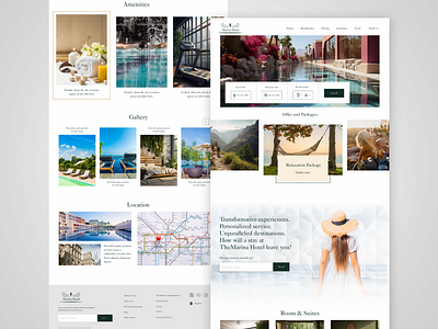 Marina Hotel Website design figma hotel hotel green hotel ui hotel ux hotel website rezerve hotel ui ui design ui dsign ui ux ui web ux design web design web hotel web ui website website design xu web