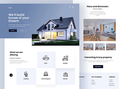 Dream houses Website Landing page baltic modern branding illustration landing page shopify uxui web design