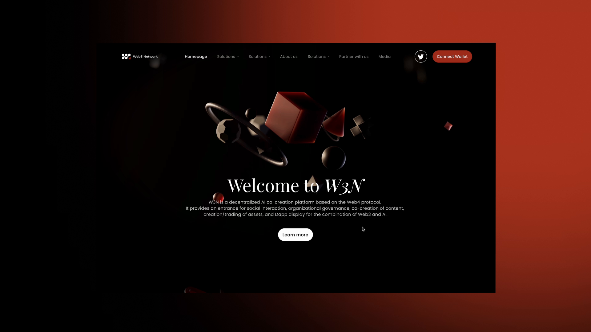 Example of Web3 Landing Page + Branding Design