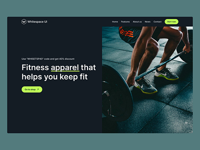 Fitness Website UI design fitness ui fitness website ui ui design ux design web design wellness design wellness ui