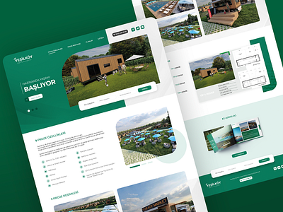 Bungalow One Page Design branding bungalow graphic design one page ui web design