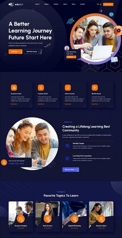Education website Design