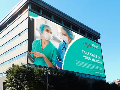 Healthcare Branding (ARMC) advertising mockup brand development branding design design showcase digital mockup figma graphic design illustration mockup presentation mockup print mockup product design ui ui ux user experience user interface ux visual branding webdesign