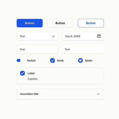 Interactive UI Components in Figma branding design design system figma interaction interface prototype ui ui kit ux