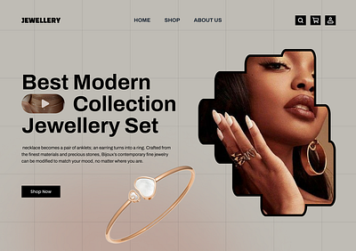 Jewellery E-commerce Website Landing app branding dashboard design ecommerce jewellery landing page modern saas typography ui uiux ux website