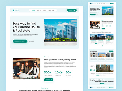 Real Estate Website Design app design ui user interface