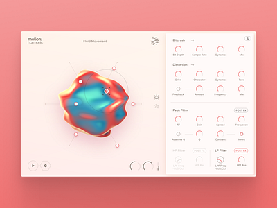 Excite Audio - Motion: Harmonic (2023) mixing musicproduction musicsoftware ui uidesign ux uxdesign vstplugins