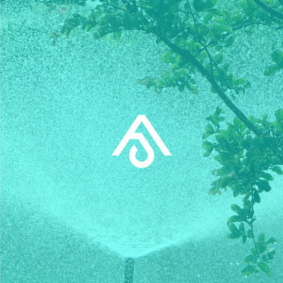 Line-art Design for Irrigation Company branding clean drop logo minimalist monogram simple