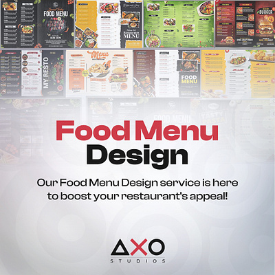 Food Menu Design animation branding design graphic design illustration logo motion graphics ui ux vector
