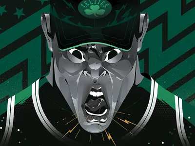 Reverse Magazine - Boston Special Mook #12 Pt1. art basketball character design design digital illustration draw drawing edit editing graphic design illustration illustrator magazine nba press sport