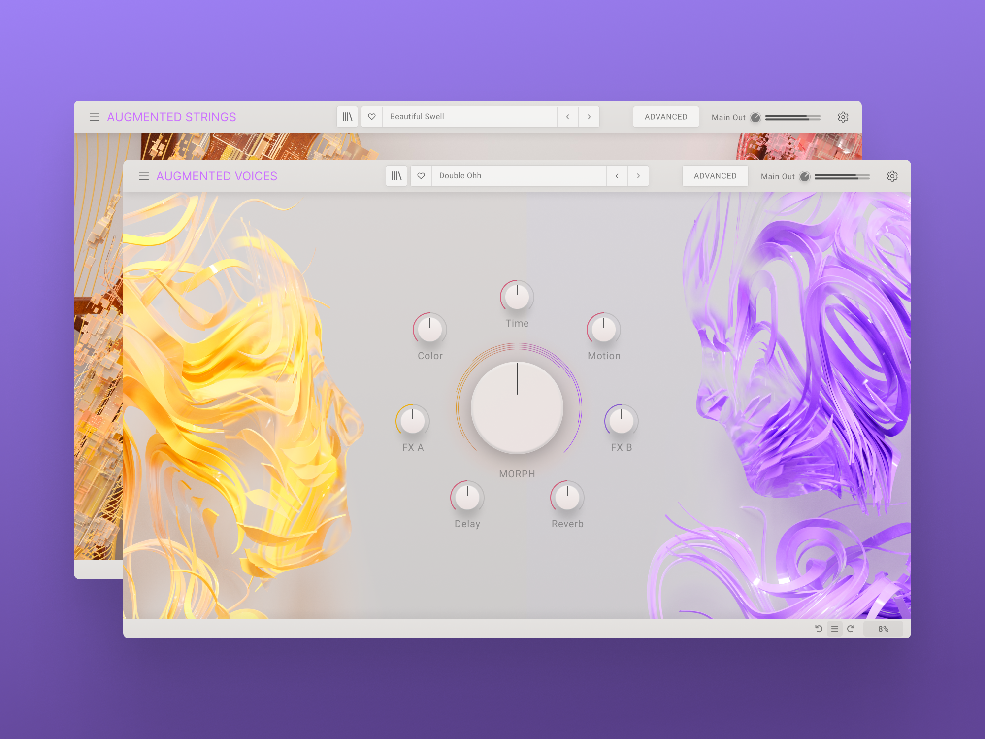 Augmented Series (Arturia, 2022) VST Design Plugin Gui arturia augmented design instrument interfacedesign musicproduction musicsoftware plugin strings uidesign uiux uiuxdesign vst vstplugins