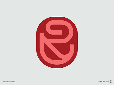 R for Rose branding design flower illustration logo mark minimal modern monogram rose samadaraginige simple