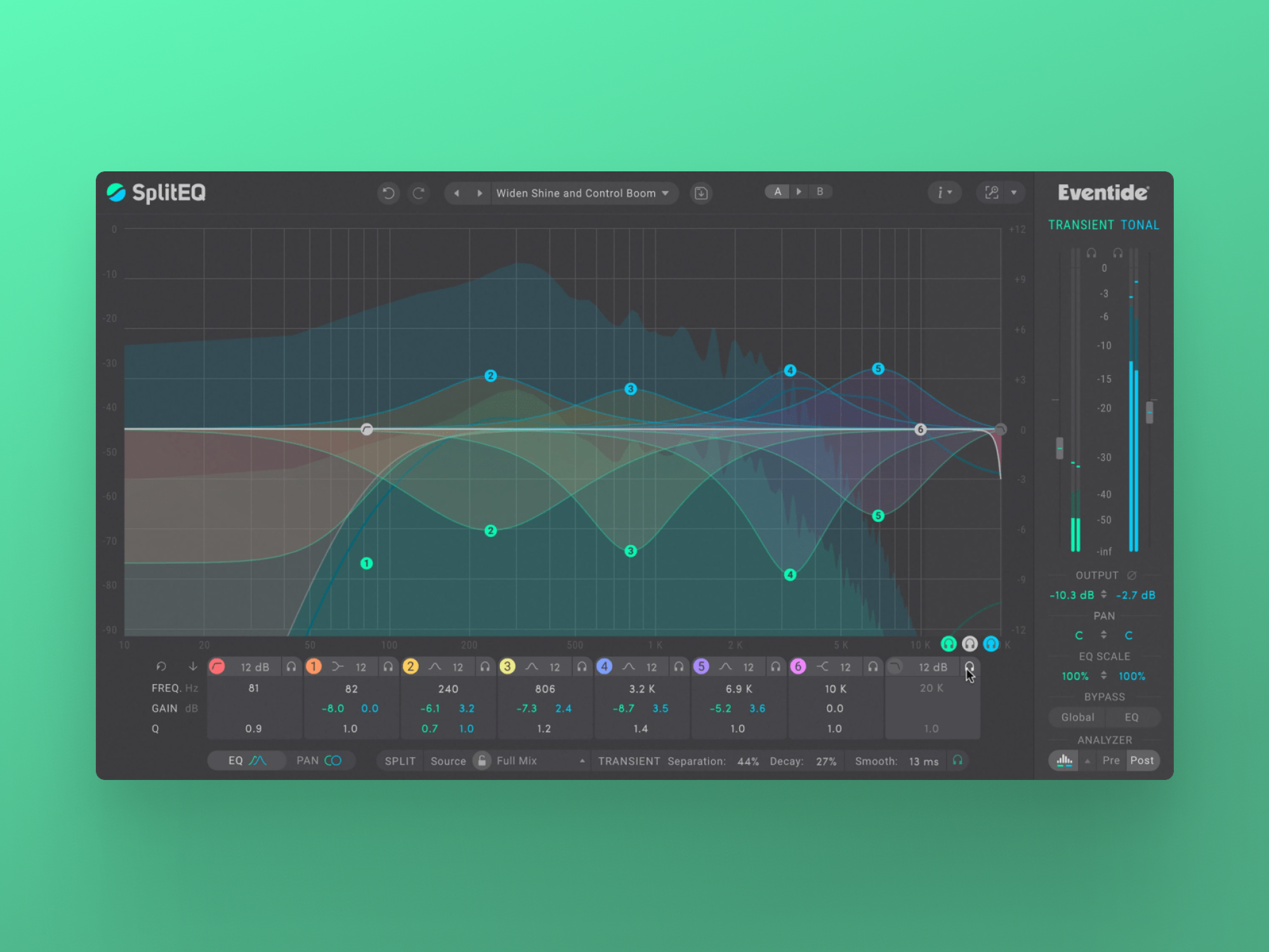 SplitEQ (Eventide, 2021) VST Design Plugin Gui audioengineer audiomixing eq eventide eventideaudio gui mixengineer musicsoftware plugin plugins spliteq ui uidesign uiux ux vst vstplugins