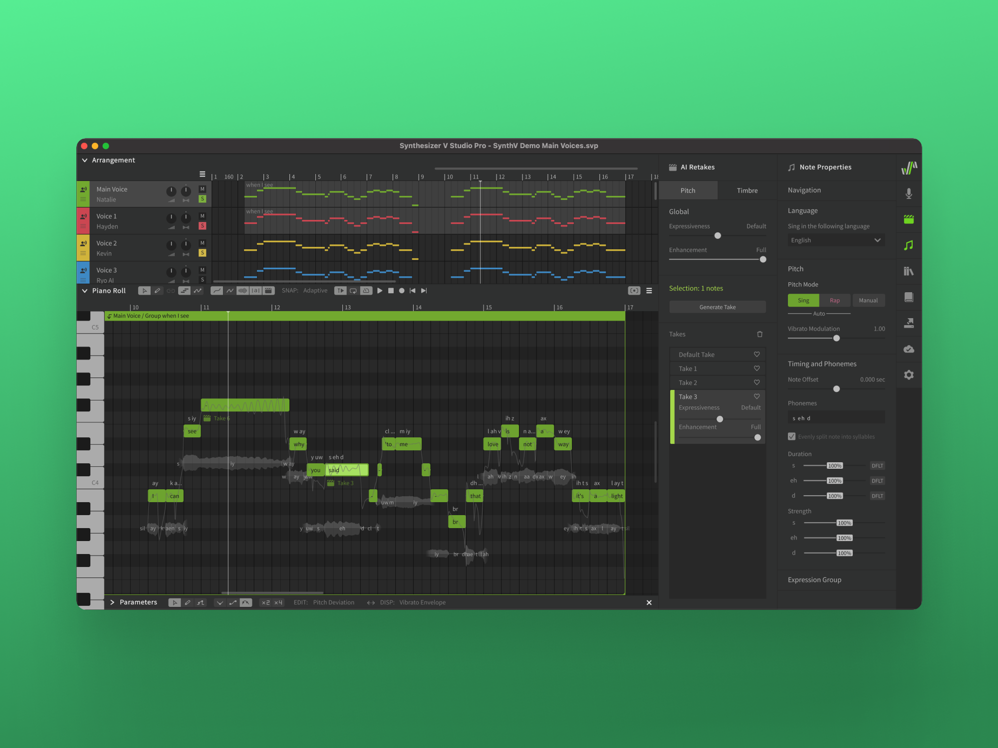 Synth V Studio (Dreamtonics, 2020) VST Design Plugin Gui dreamtonics gui interfacedesign musicproduction musicsoftware plugin ui uidesign uiux ux uxdesign vst vstplugins