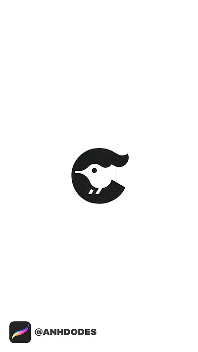 Letter C hummingbird logo 3d animation branding creature logo design graphic design illustration logo logo design logo designer logodesign minimalist logo minimalist logo design motion graphics ui