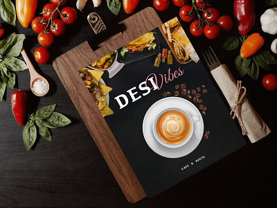 Desi Vibes Cafe Menu Design abobe xd branding cafe cafe resturent card design design dribbble graphic design logo menu design typography ui