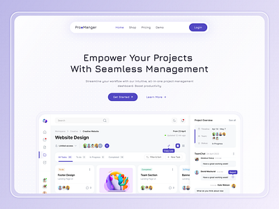 Project Management UI: Design Evolution design figma ui ui design website