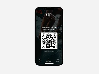 QR Lector - App Yo10 SportClub / Gym in Seville access app código qr design figma fitness gym mobile app qr code qr lector redesign ui ui design yo10