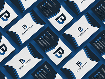 Dynamic Business Card Design for Bhavya Pipes corporate branding