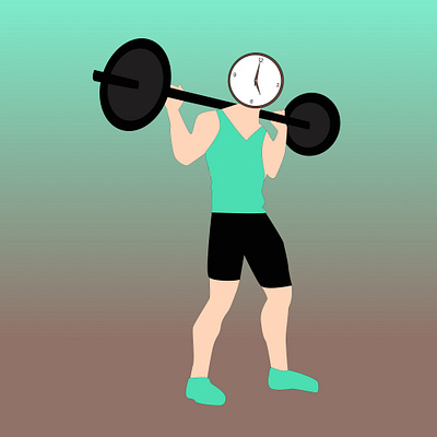 man lifts burble graphic