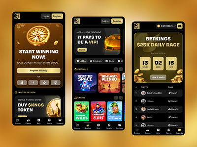 BetKings - Online Casino Template banner betting blockchain casino casino design casino page casino platform crypto gambling game gaming home page igaming illustration mobile casino online casino raffle roulette vip white label