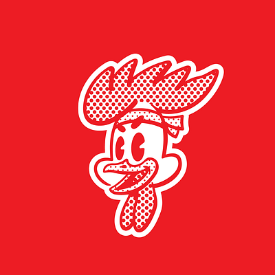 Rooster logo chicken logo mascot red rooster