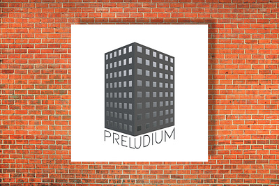 "Preludium" residential logo ai apartment branding city estate graphic design logo residential