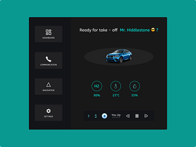 DAILY UI #34 - AUTOMOTIVE INTERFACE graphic design ui