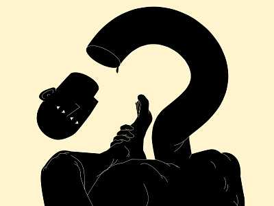 Creative struggle abstract composition conceptual illustration dual meaning editorial editorial illustration illustration laconic lines minimal poster question spirited man struggle