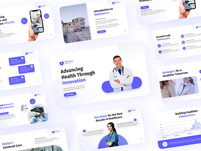 Introducing MediSphere: Elevate Your Medical Presentations! branding datavisualization graphic design healthcare healthtech medicalinnovation medicalpresentation medicaltemplates patientcare powerpoint presentation presentationdesign templates ui ux